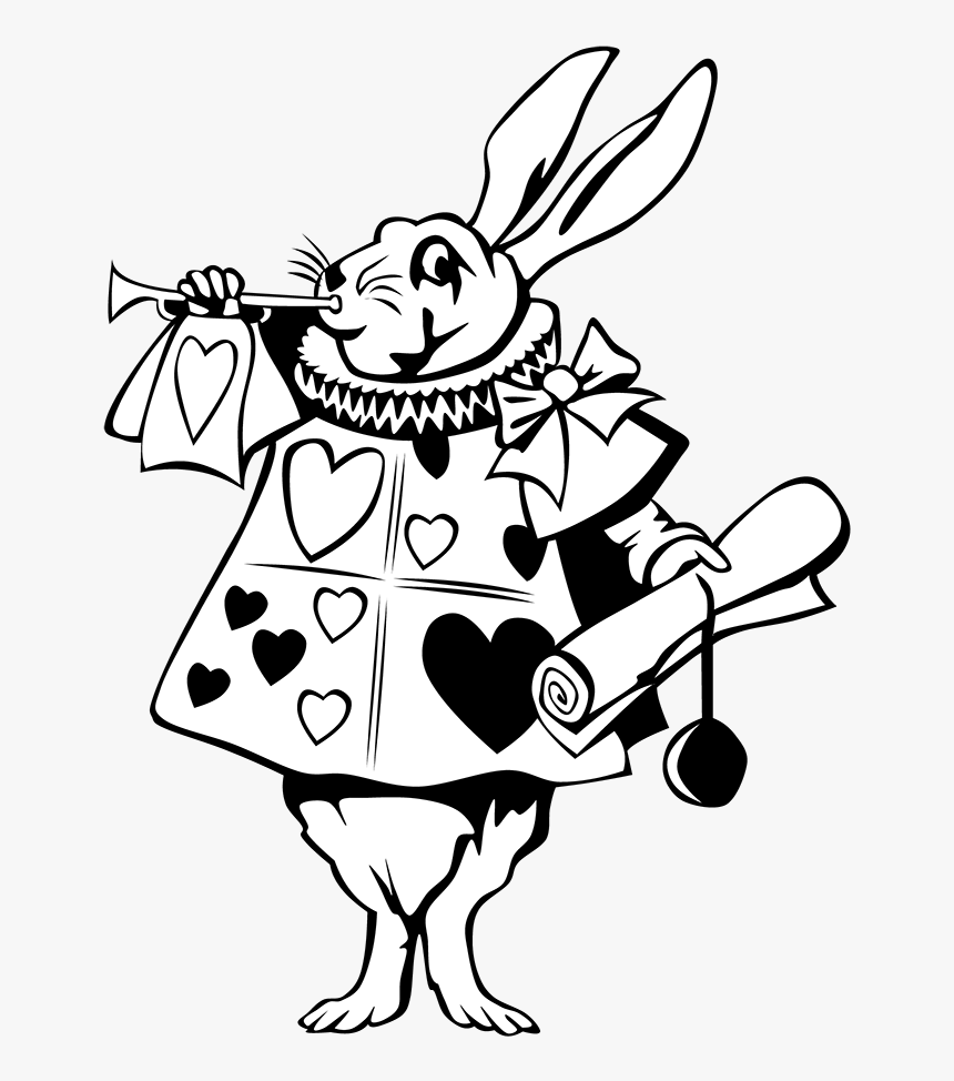 Alice In Wonderland Rabbit Svg, HD Png Download, Free Download