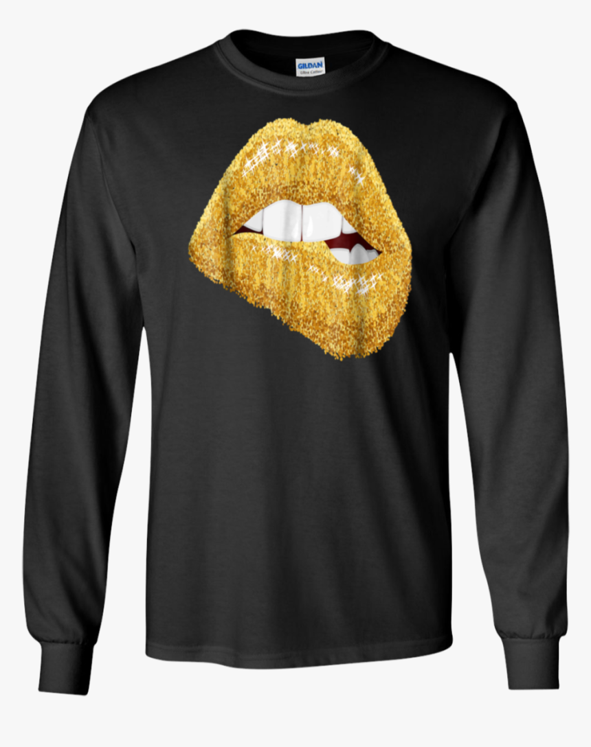 Gold Lips Sexy Kiss Black Girl Magic Shirt Queen Melanin"
 - T-shirt, HD Png Download, Free Download