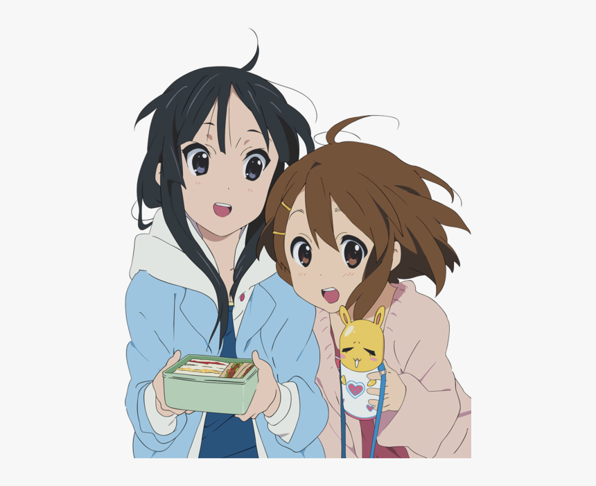 Tsumugi Kotobuki Ritsu Tainaka Yui Hirasawa Mio Akiyama - K On Transparent Anime, HD Png Download, Free Download