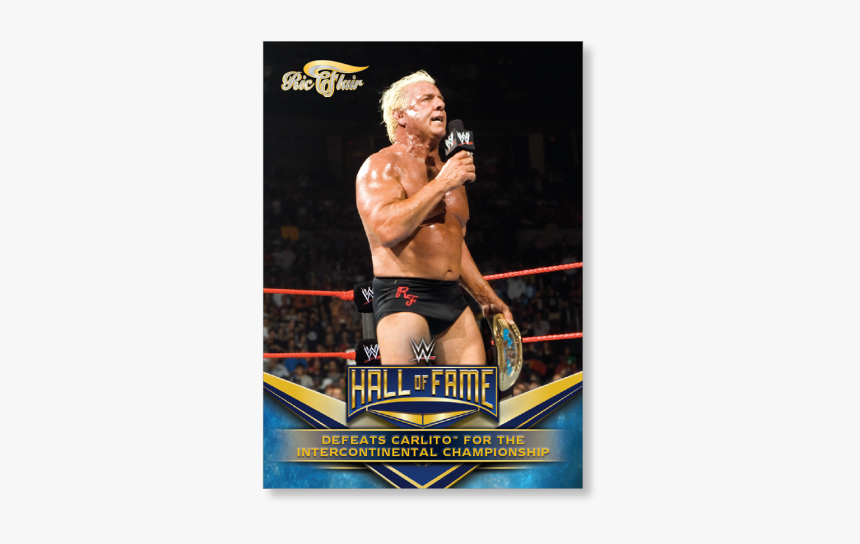 2018 Topps Wwe Heritage Ric Flair Defeats Carlito For - Wwe Hall Of Fame, HD Png Download, Free Download