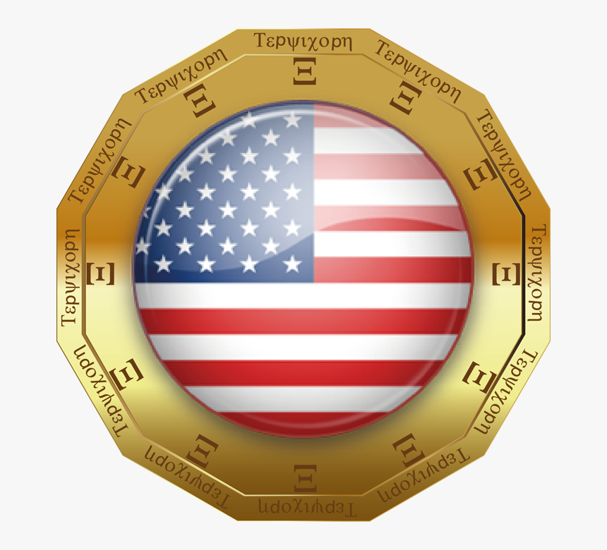 Usa Circle Flag Png, Transparent Png, Free Download