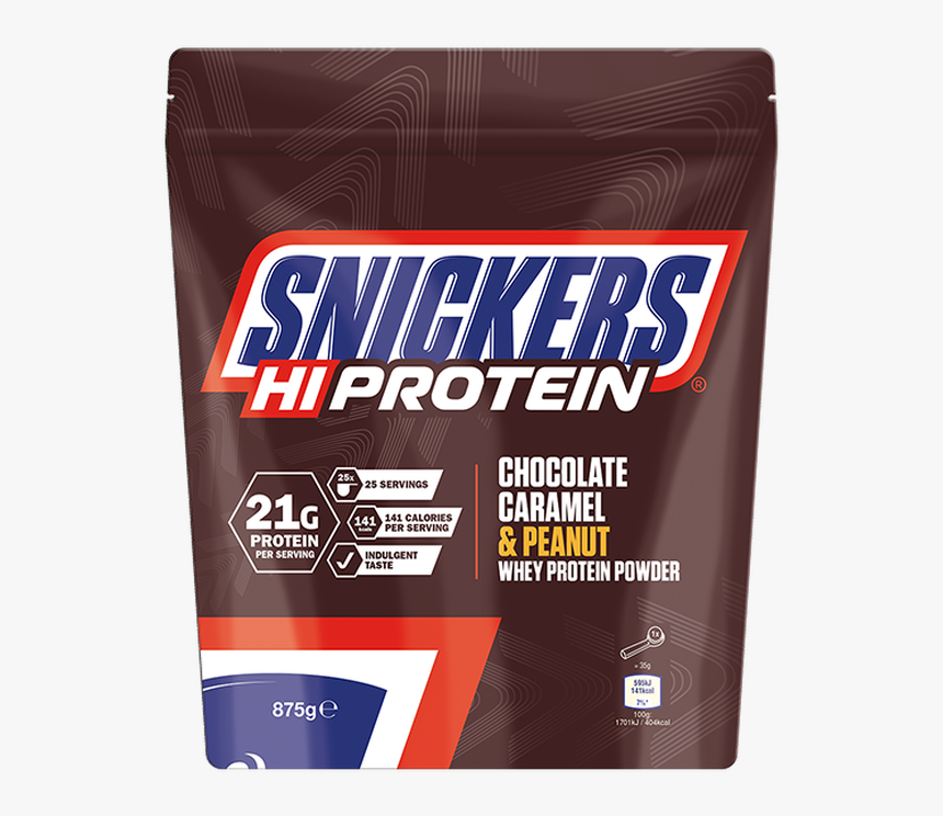 Snickers Hi Protein Whey Powder 875g - Snickers Protein Powder, HD Png Download, Free Download