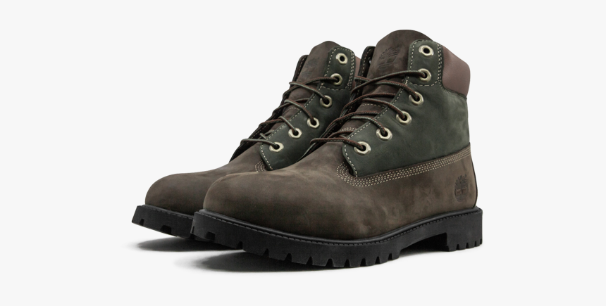 Timberland 6 Inch Premium "dark Brown/green - Work Boots, HD Png Download, Free Download