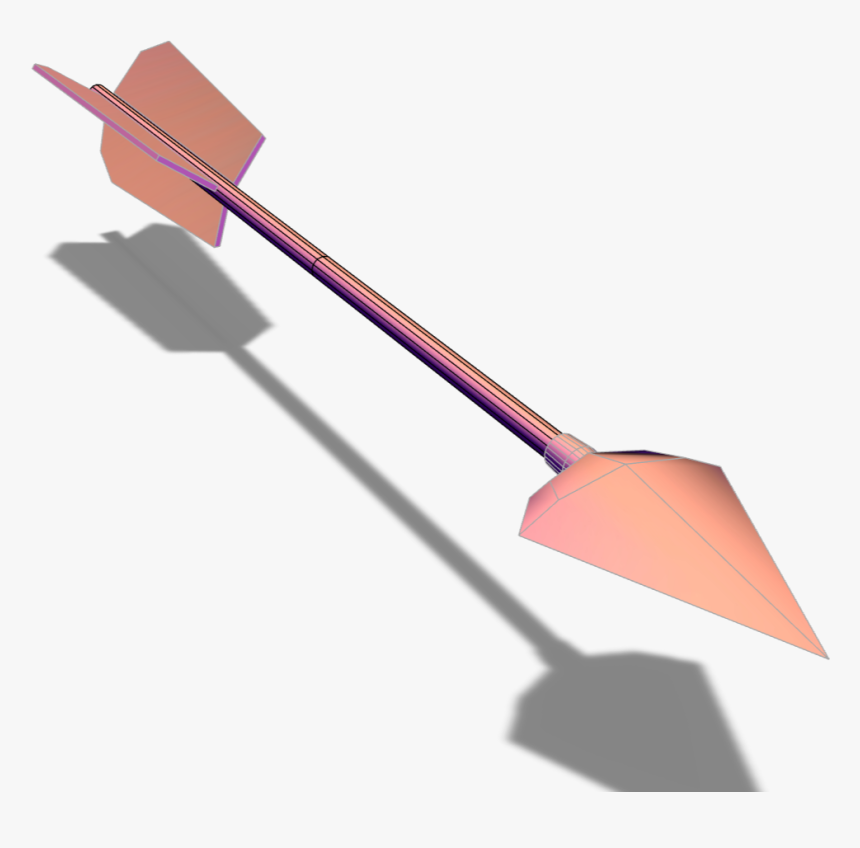 Low Poly Arrow - 3d Model Low Poly Arrow, HD Png Download, Free Download