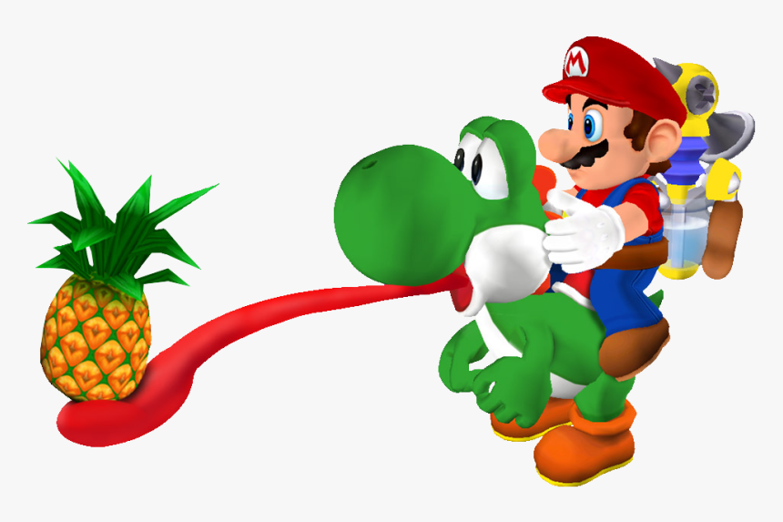 On Png Cutout By Framerater - Yoshi Mario Sunshine, Transparent Png, Free Download