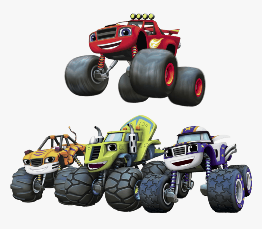 Blaze Jumping Over Monster Machines - Blaze Monster Machine Png, Transparent Png, Free Download