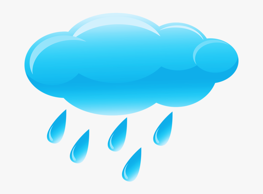 Rain Cloud Drawing Clipart , Png Download - Rain Drops From Cloud Clip Art, Transparent Png, Free Download