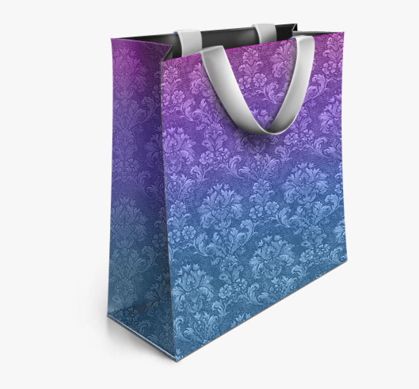 Blue Shopping Bag Png Image - Shopping Bag Design Png, Transparent Png, Free Download