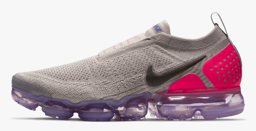 Vapormax Fk Moc 2 Moon Particle / Solar Red - Nike Air Vapormax Flyknit Moc 2 Sko, HD Png Download, Free Download