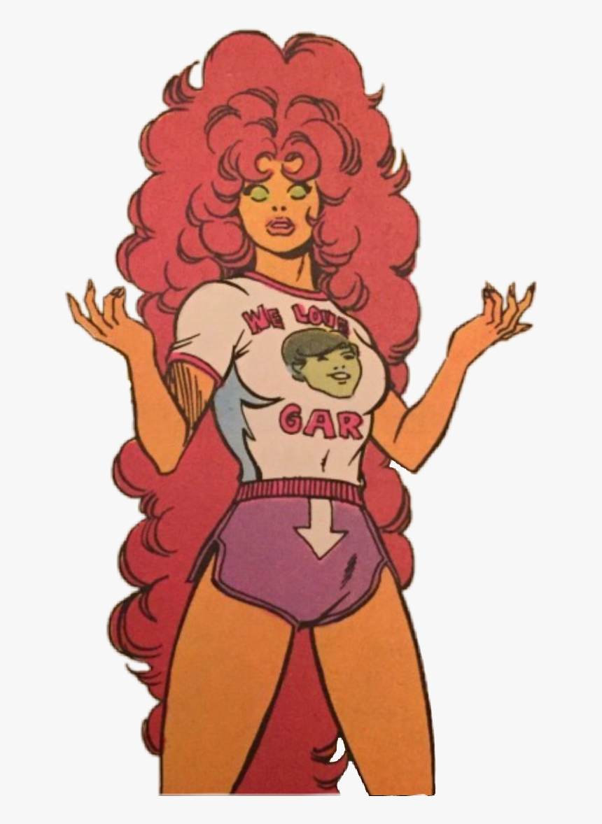 #starfire #vintage #comic #old #marvel #teentitans - Starfire Old Comic, HD Png Download, Free Download