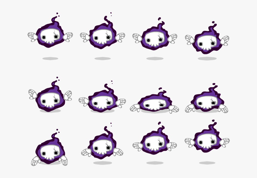 Creating A Spritesheet From An Image Sequence - Ghost Sprite Sheet Png, Transparent Png, Free Download