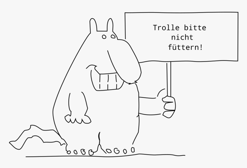 Troll Nicht Fuettern - Trolle Bitte Nicht Füttern, HD Png Download, Free Download