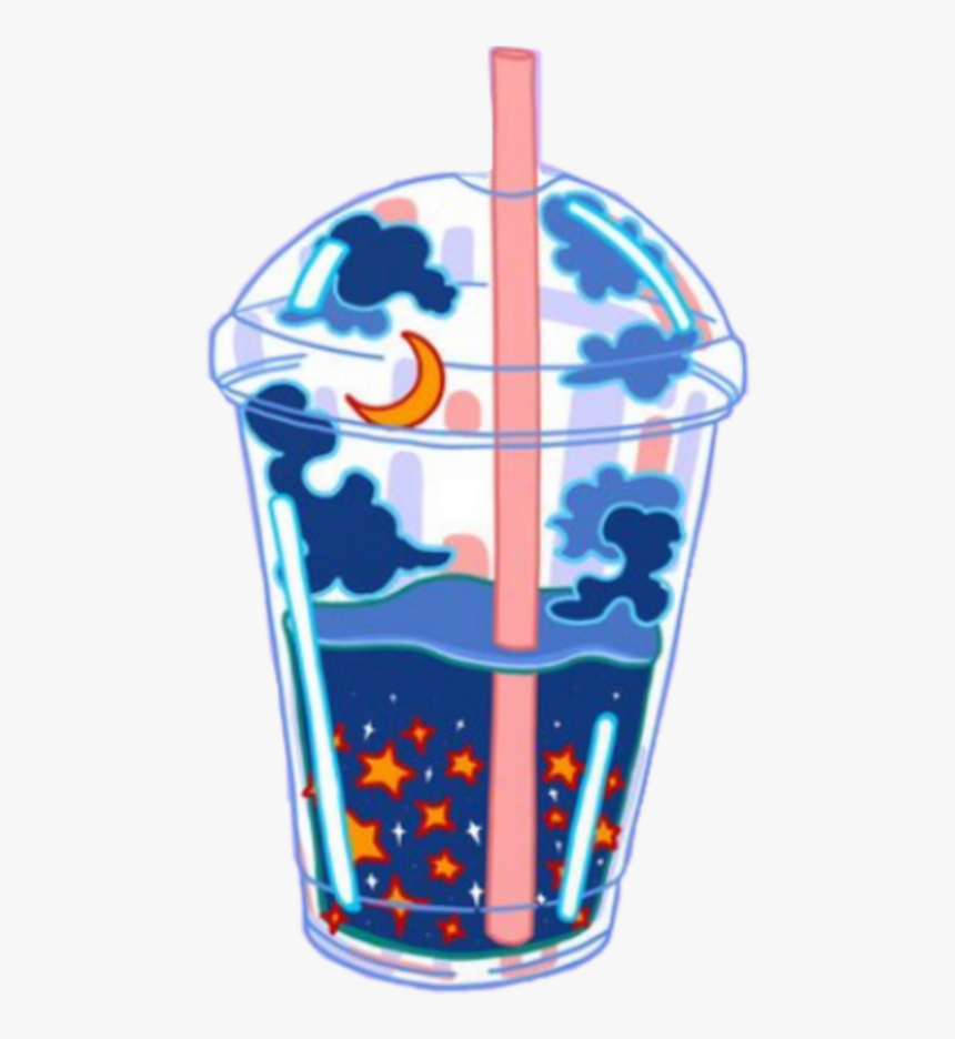 #freetoedit #fountain Drink #moon Stars - Sundae, HD Png Download, Free Download