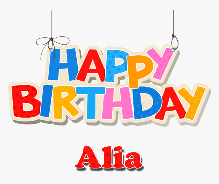 Alia Happy Birthday Vector Cake Name Png - Happy Birthday Diya Cake, Transparent Png, Free Download