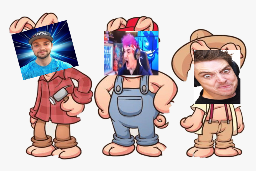 #ninja #lazarbeam #ali-a #meme This Is So Funny #freetoedit - Three Little Pigs Easy, HD Png Download, Free Download