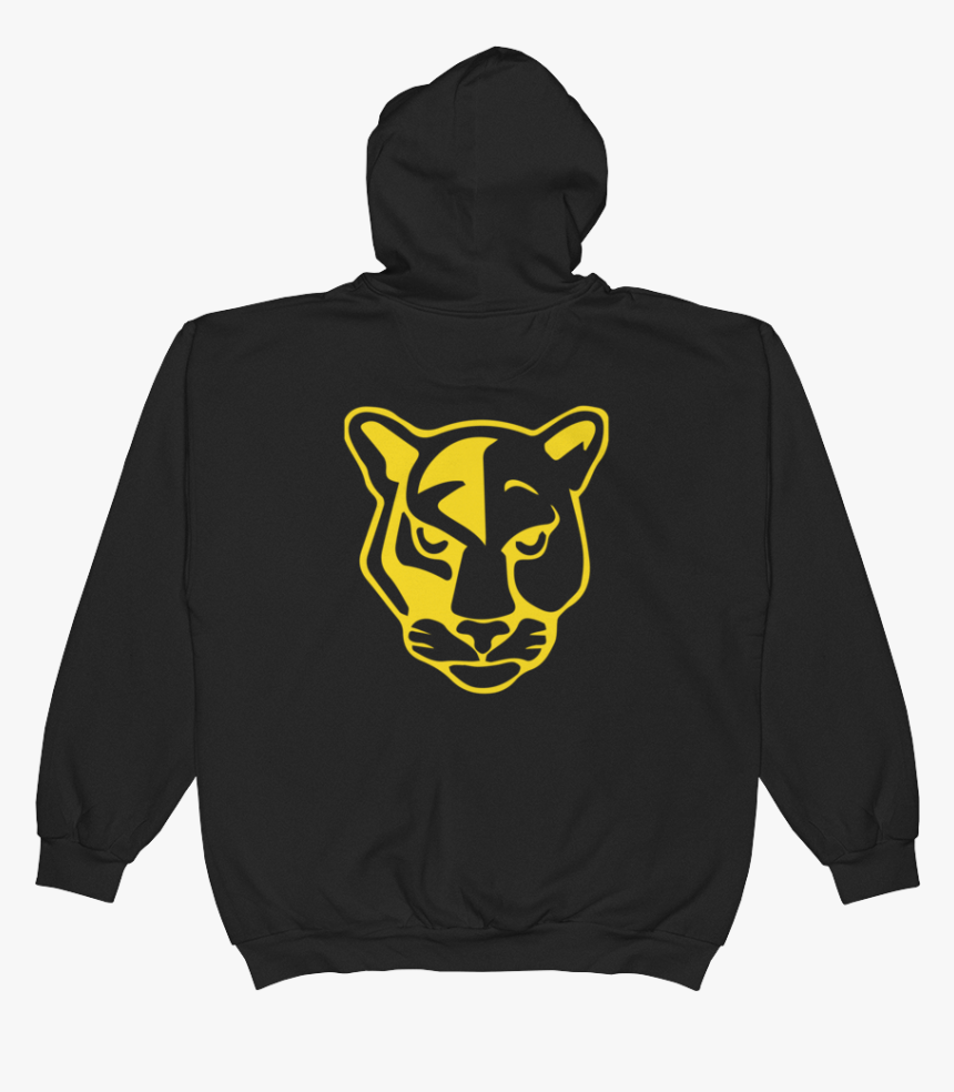 Panther Logo Straight Printfile Back Printfile Front - Skull And Bones Zip Hoodie, HD Png Download, Free Download