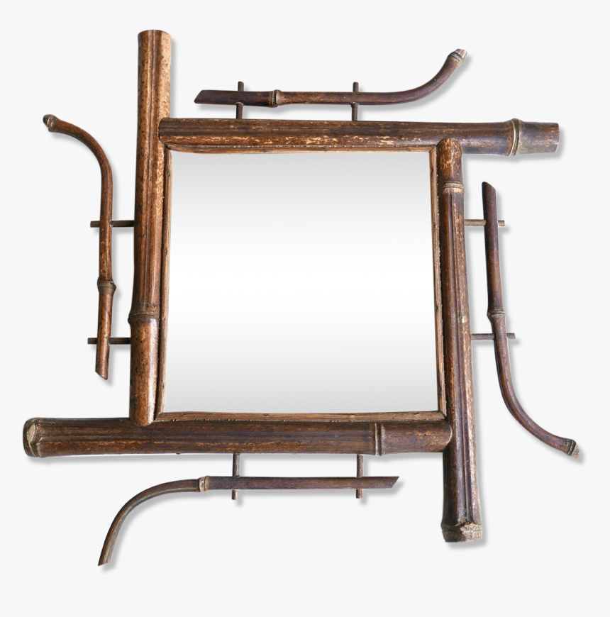 Beveled Square Mirror Frame Bamboo 20 Years Plywood - Wood, HD Png Download, Free Download