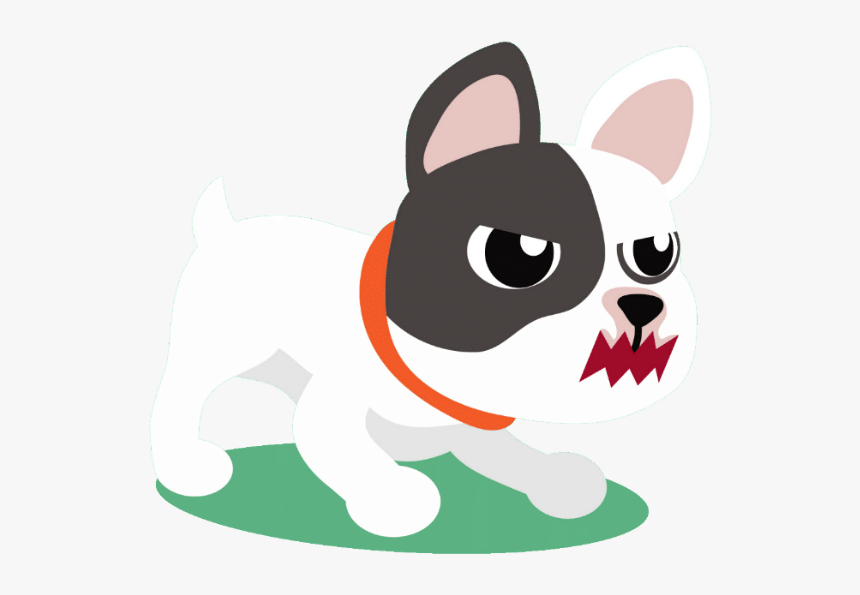 Are French Bulldogs Aggressive - Cartoon, HD Png Download, Free Download