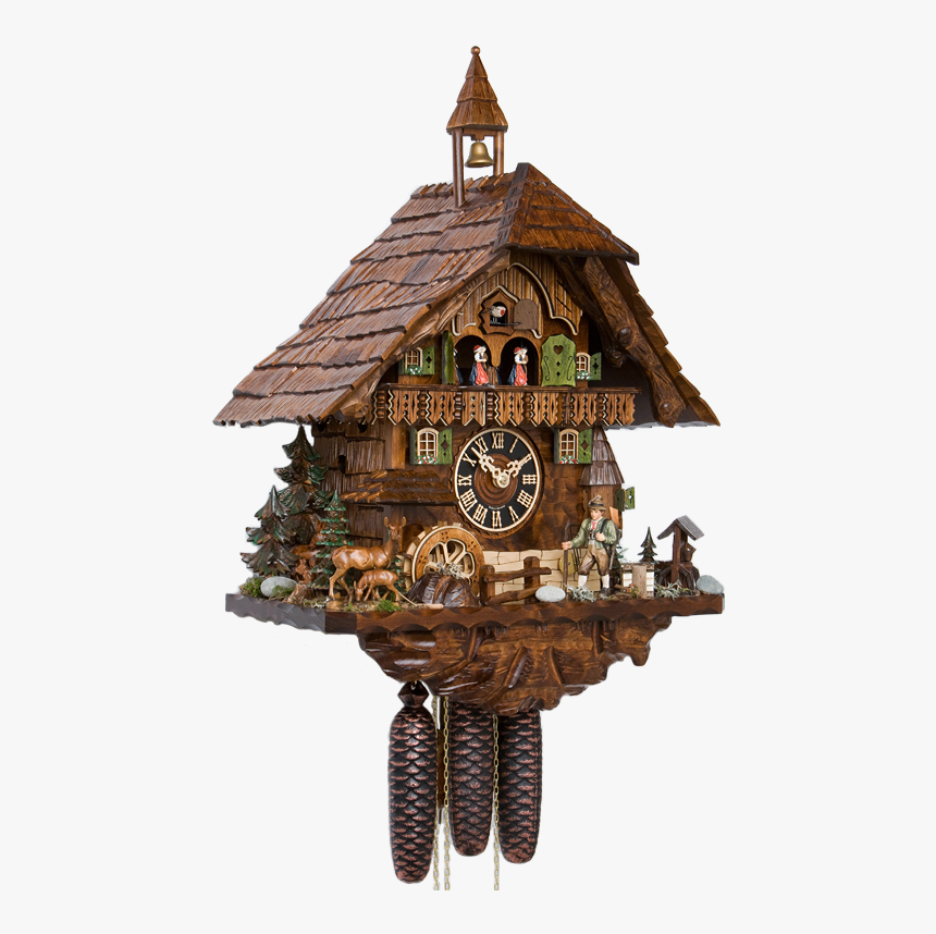 8 Day With Moving Hunter - Hones Cuckoo Clock 8 Day, HD Png Download, Free Download