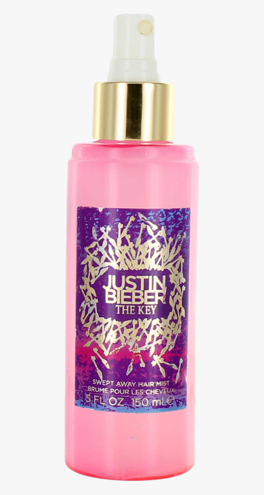 The Key By Justin Bieber For Women Hair Mist Spray - Water Bottle, HD Png Download, Free Download