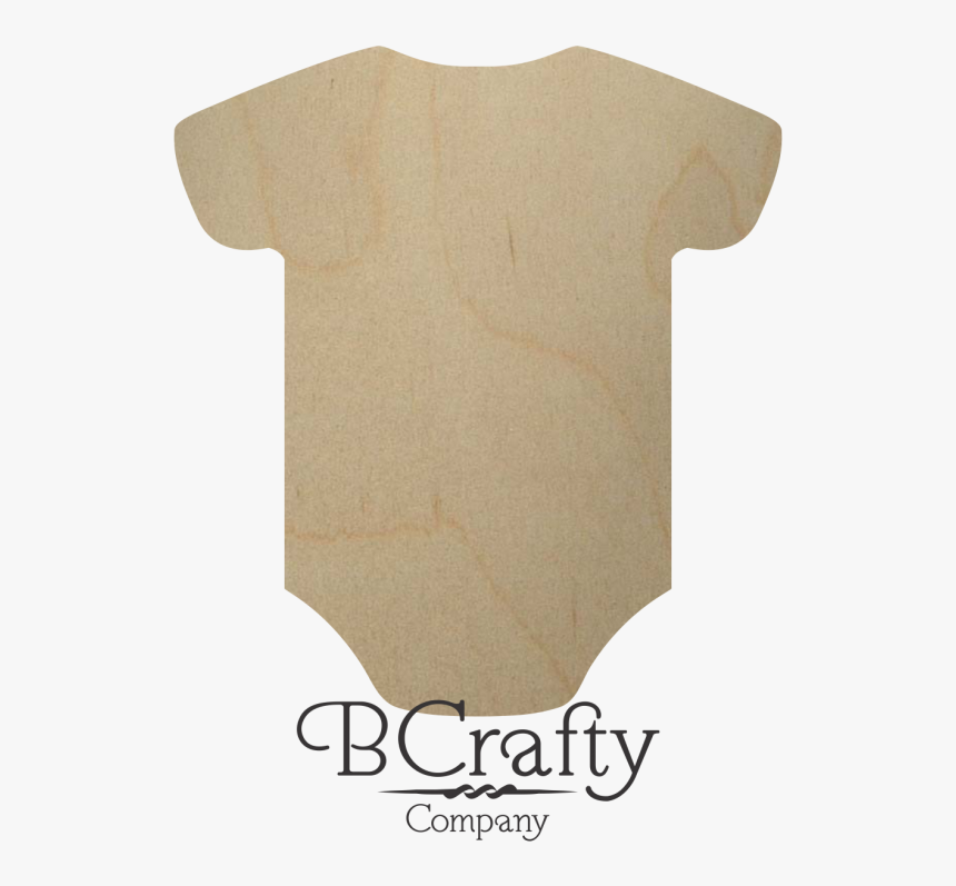 Wooden Baby Onesie Cutout Shape - Construction Paper, HD Png Download, Free Download