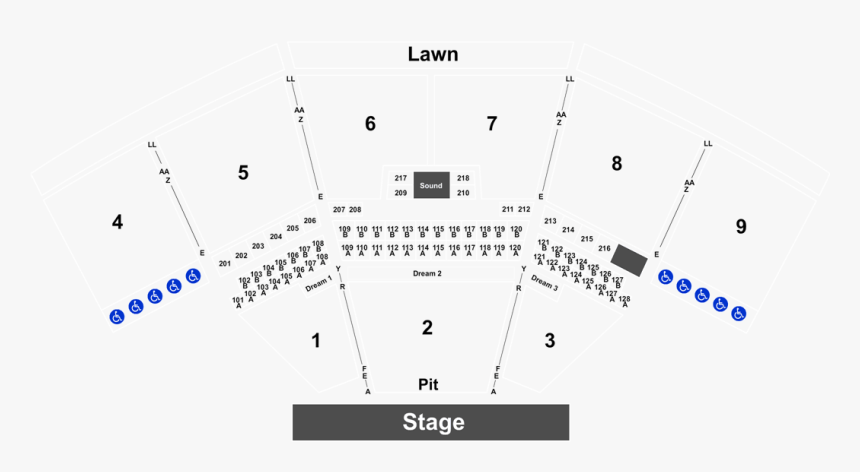 Keybank Pavilion Seating Chart, HD Png Download, Free Download