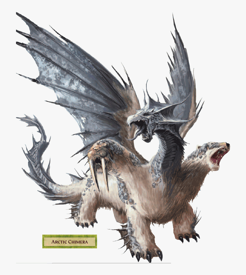 Transparent Chimera Clipart - Dungeons And Dragons Chimera, HD Png Download, Free Download