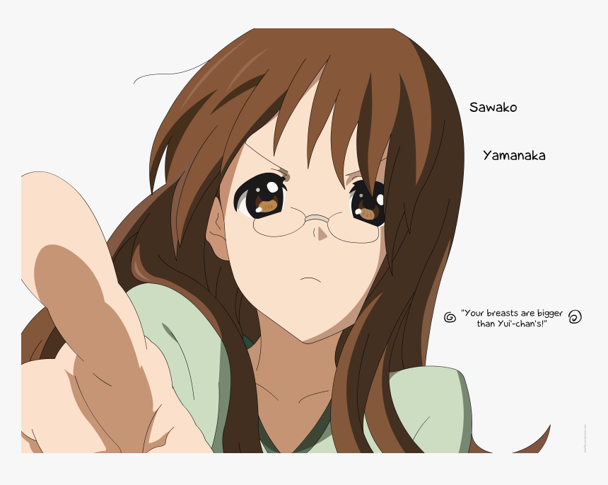 Wallpaper Anime Girls, Anime, Face, K-on , Glasses, - Cool Anime Girls With Brown Hair And Glasses, HD Png Download, Free Download