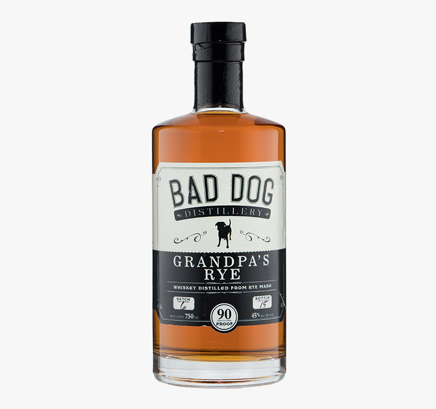 Bad Dog Grandpa Rye Whiskey Png - Bad Dog Whiskey, Transparent Png, Free Download