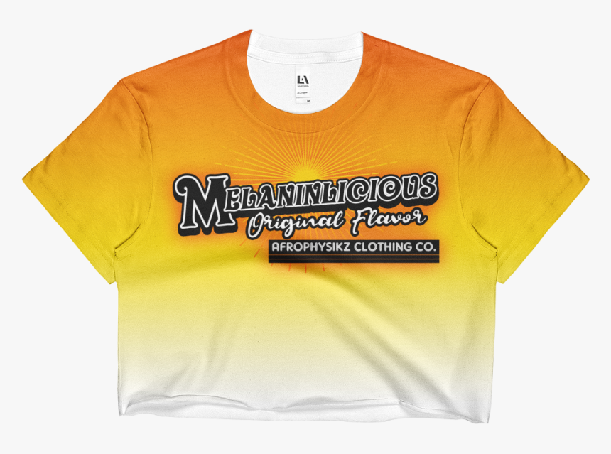 Image Of Melaninlicious Dye Sublimated Crop Top - Active Shirt, HD Png Download, Free Download