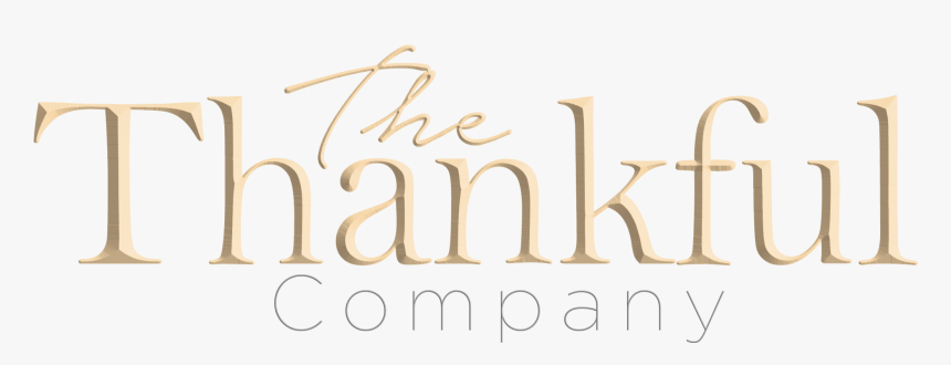 The Thankful Company - Calligraphy, HD Png Download, Free Download