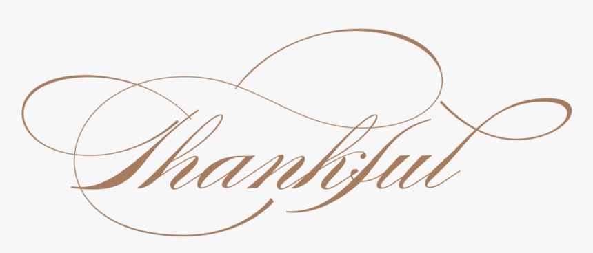 Thankful Graphic-01 - Calligraphy, HD Png Download, Free Download