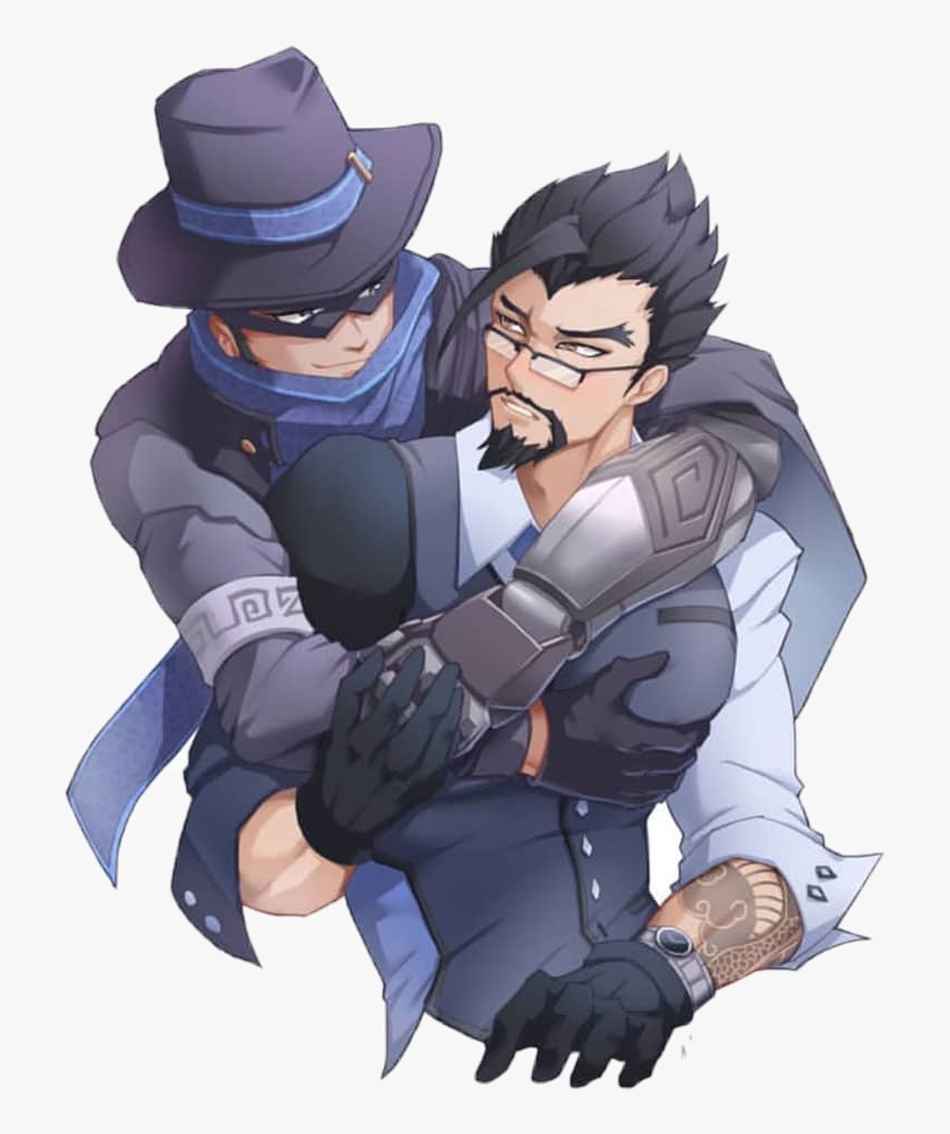 #mchanzo #mccree #hanzo #ship #overwatch - Cartoon, HD Png Download, Free Download