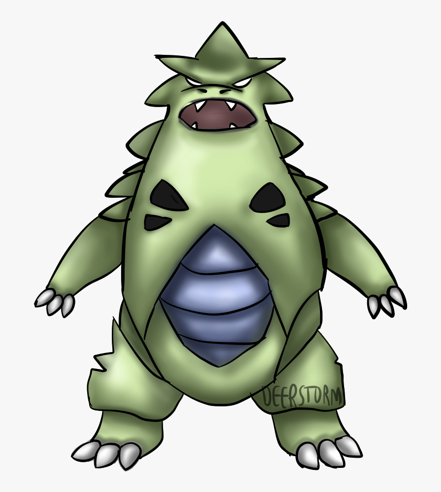 I Drew Tyranitar For My Little Brother - Cartoon, HD Png Download, Free Download