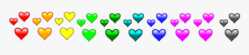 #colourful #hearts #rainbow
#divider #header #textline, HD Png Download, Free Download