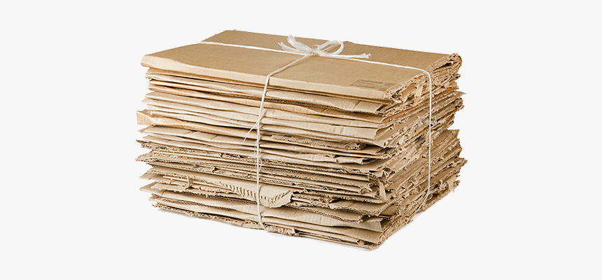 Stack Of Clean And Flattened Corrugated Cardboard Boxes - Cardboard Recycling, HD Png Download, Free Download