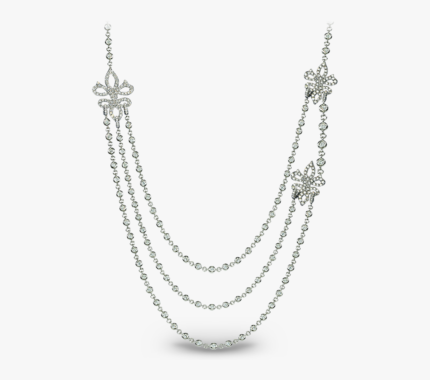 Triple Layer Diamond Necklace - Necklace, HD Png Download, Free Download