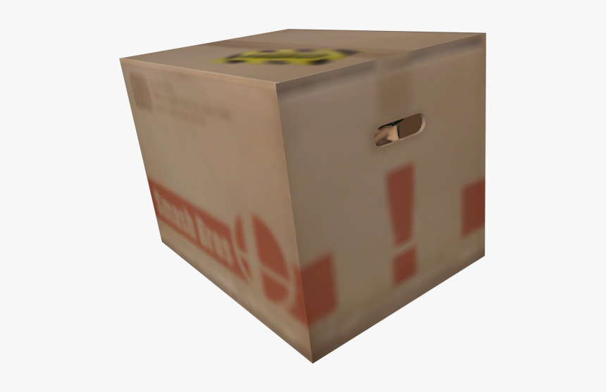 Download Zip Archive - Super Smash Bros Cardboard Box, HD Png Download, Free Download