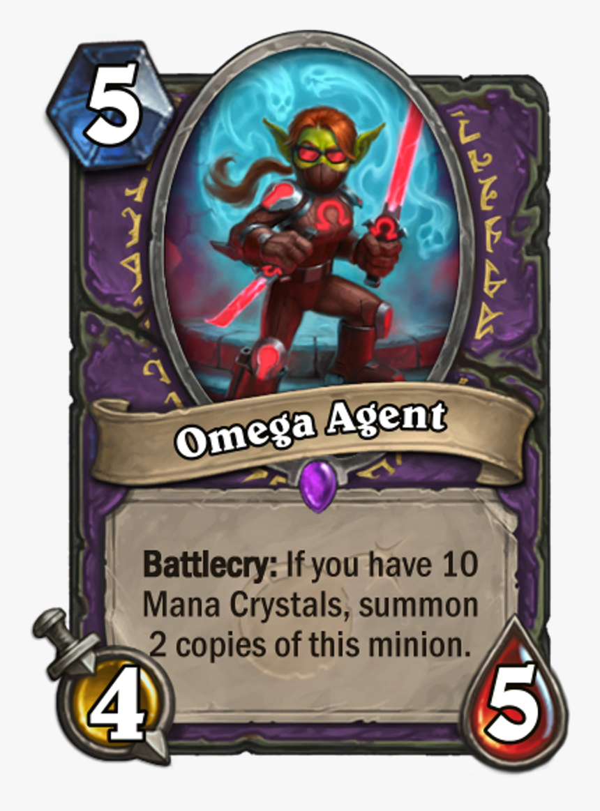 Omega Agent - Rafaam Hearthstone Rise Of Shadows, HD Png Download, Free Download