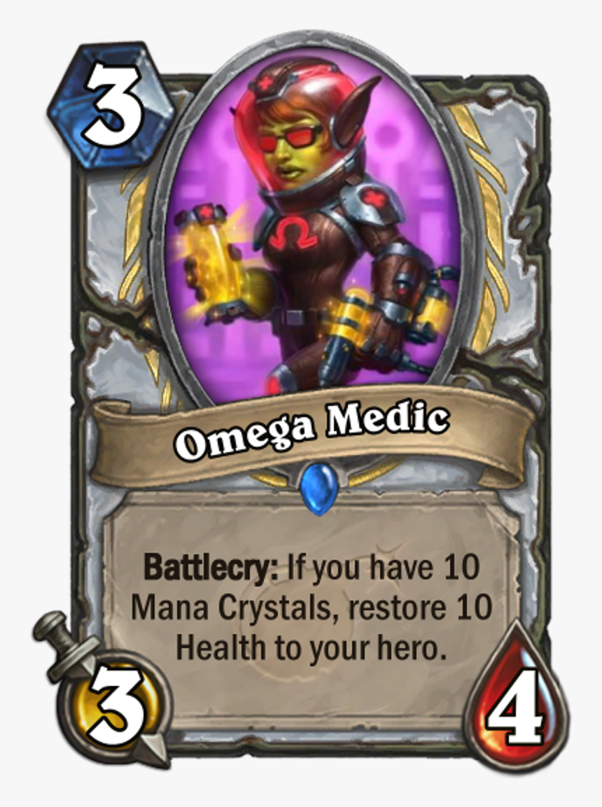 Omega Medic Png Image - Hearthstone Omega Cards, Transparent Png, Free Download