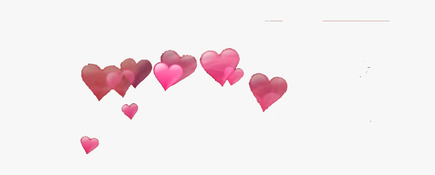 Photo Booth Hearts Png - Heart Effects On Head, Transparent Png, Free Download