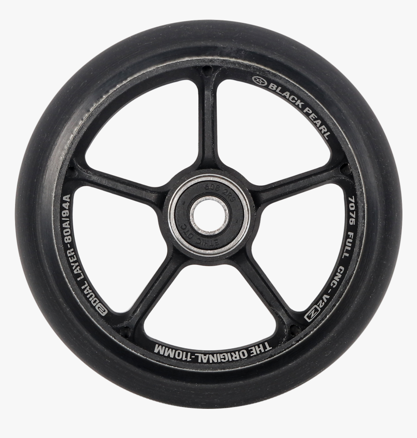 Black Pearl Wheel Original V2 110 Simple Layer Black - Black Pro Wheels Scooter, HD Png Download, Free Download