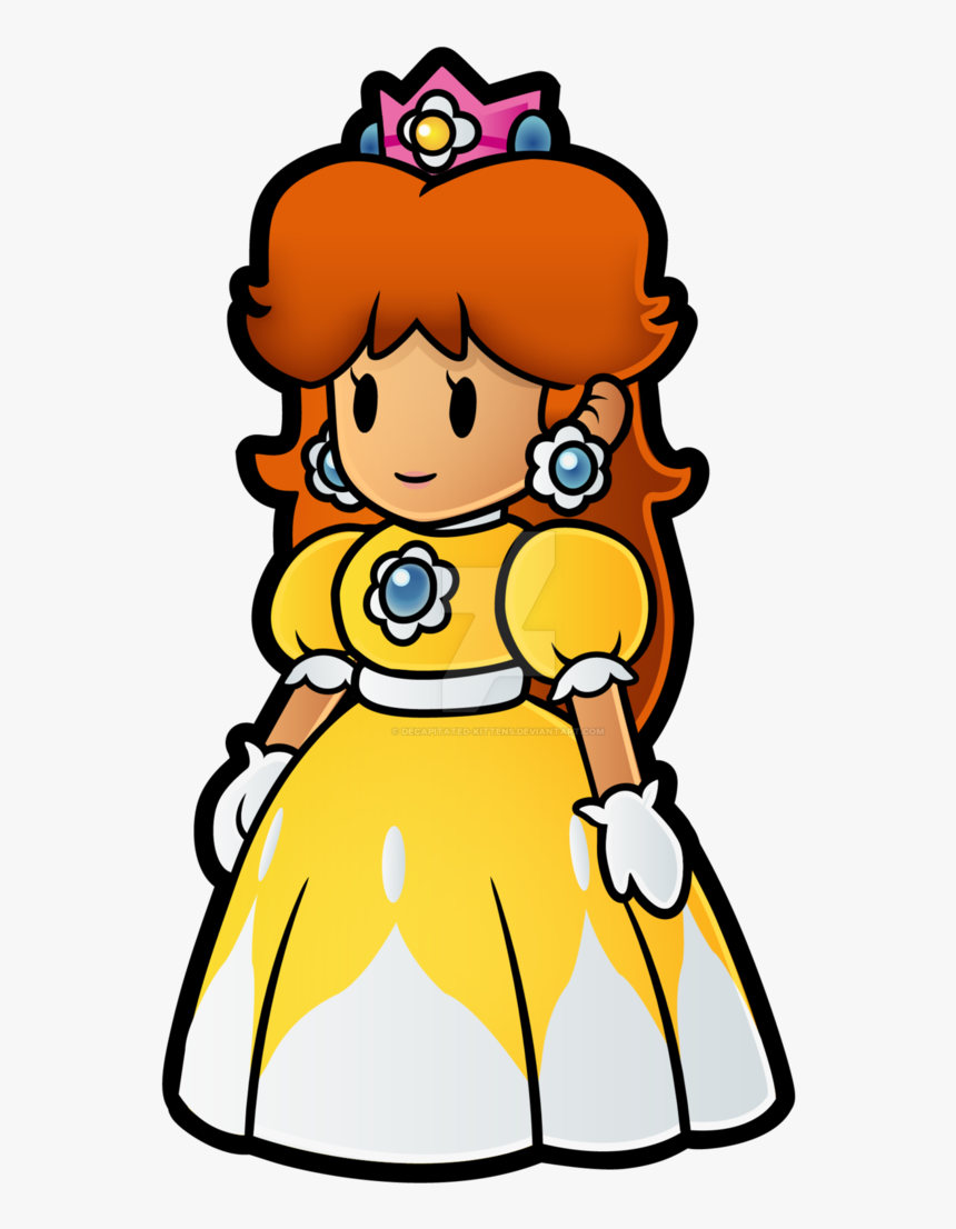 Super Mario Clipart Daisy - Princess Daisy Paper Mario, HD Png Download ...