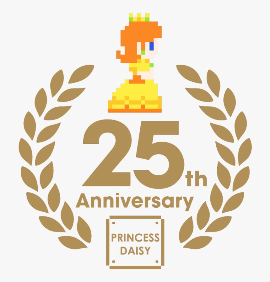 Princess Daisy 25th Anniversary By Zefrenchm-d7fb777 - Super Mario Bros 25th Anniversary Cd, HD Png Download, Free Download