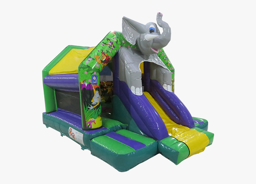 Elephant Head Front Slide Bouncer - Inflatable, HD Png Download, Free Download