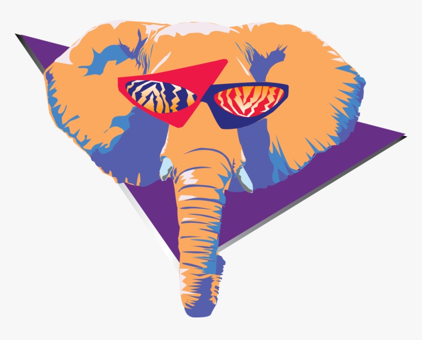 The Kool Hip Hop 80s Elephant A Design For A T Shirt, HD Png Download, Free Download