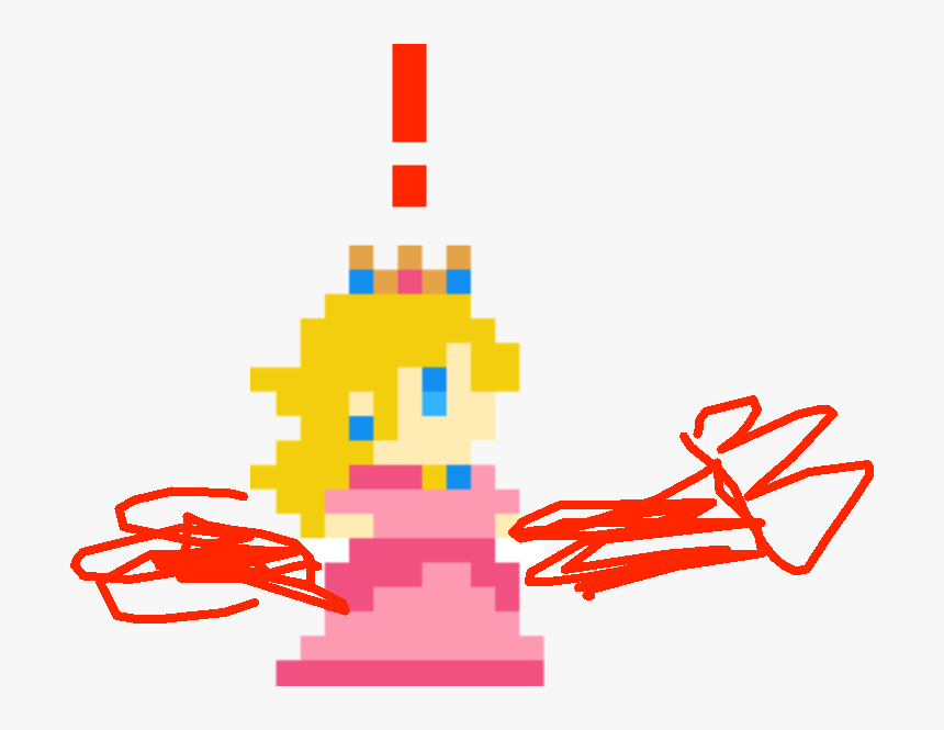 Sprite Mario Maker Daisy Clipart , Png Download - Mario Bros Peach Pixel, Transparent Png, Free Download