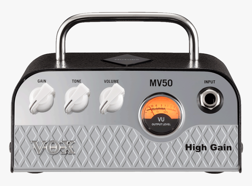 Front View Of White And Black Vox Amplifier Mini Amplifier - Vox Mv50 High Gain, HD Png Download, Free Download
