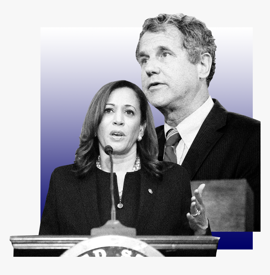 Illustration Of Sherrod Brown And Kamala Harris, HD Png Download, Free Download