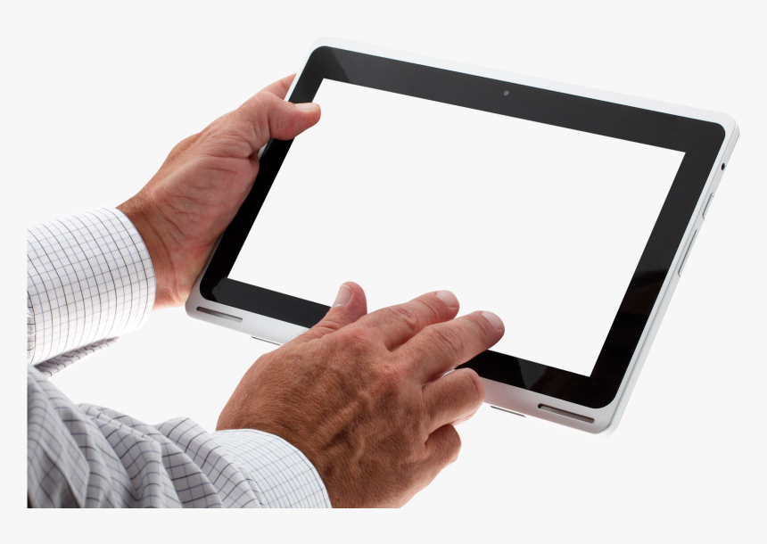 Hand Holding Tablet Png, Transparent Png, Free Download